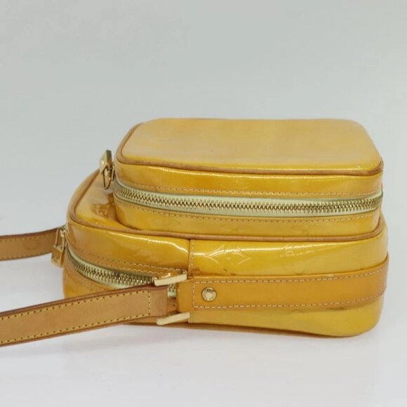 LOUIS VUITTON Monogram Vernis Wooster Bag Lime Yellow - Picture 6 of 16